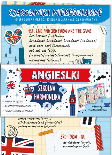 Ściąga Harmonijka Angielski - czasowniki Henry